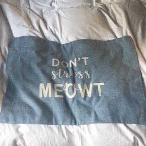 Denim color pillow case